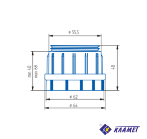 Пятка мебельная регулируемая D 60