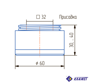 Опора мебельная регулируемая ОР 30-С, цвет хром
